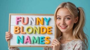 funny blonde names