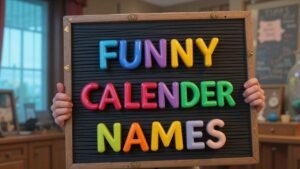 funny calendar names