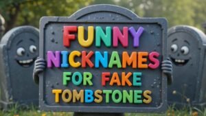 funny names for fake tombstones