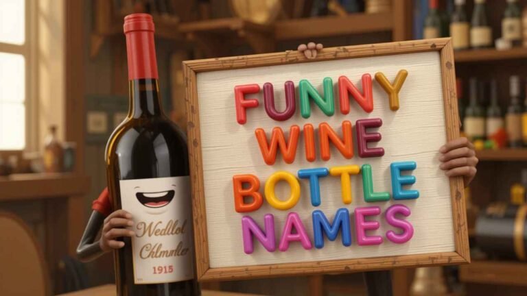 funny wine bottle names