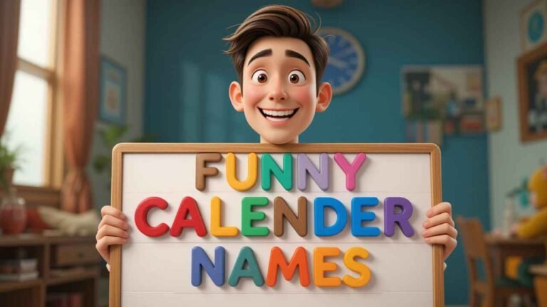 funny calendar names