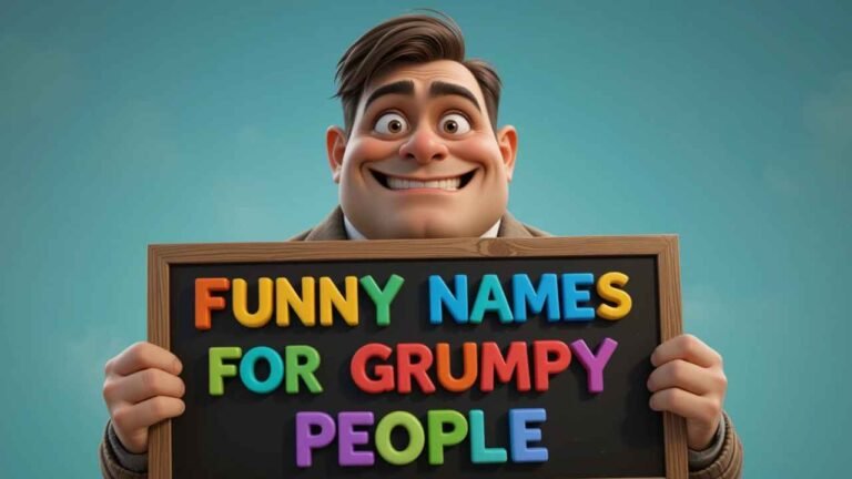 funny names for grumpy people