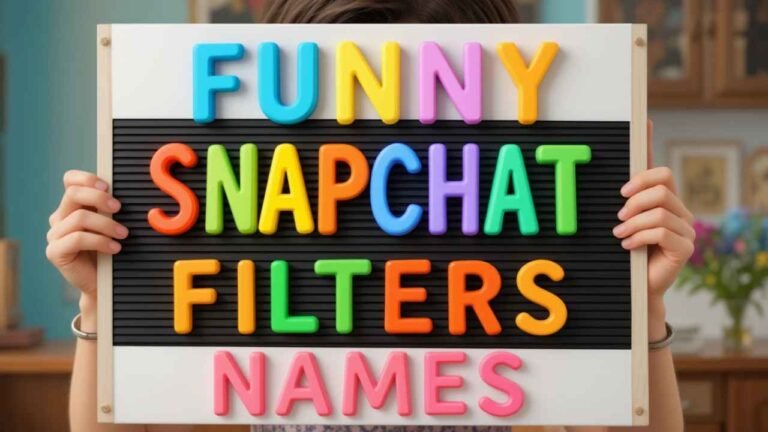 funny snapchat filters names