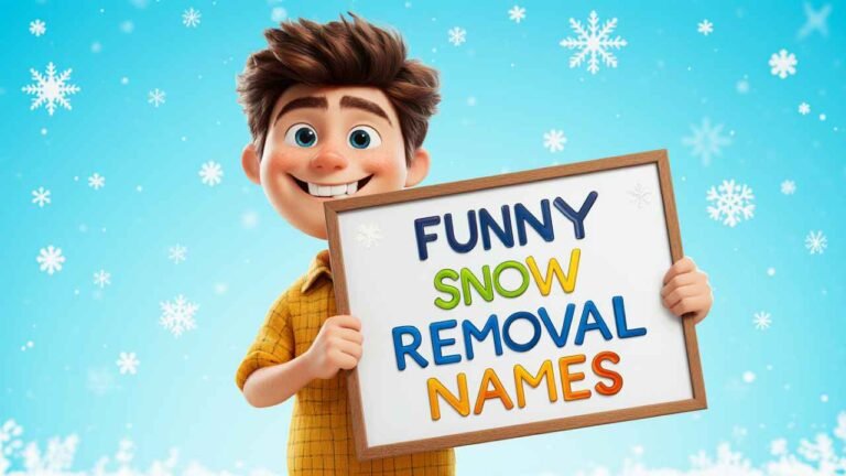 funny snow removal names