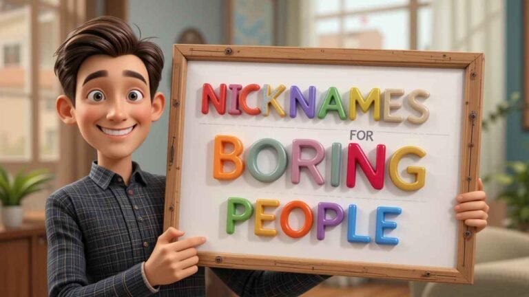 nicknames for boring people