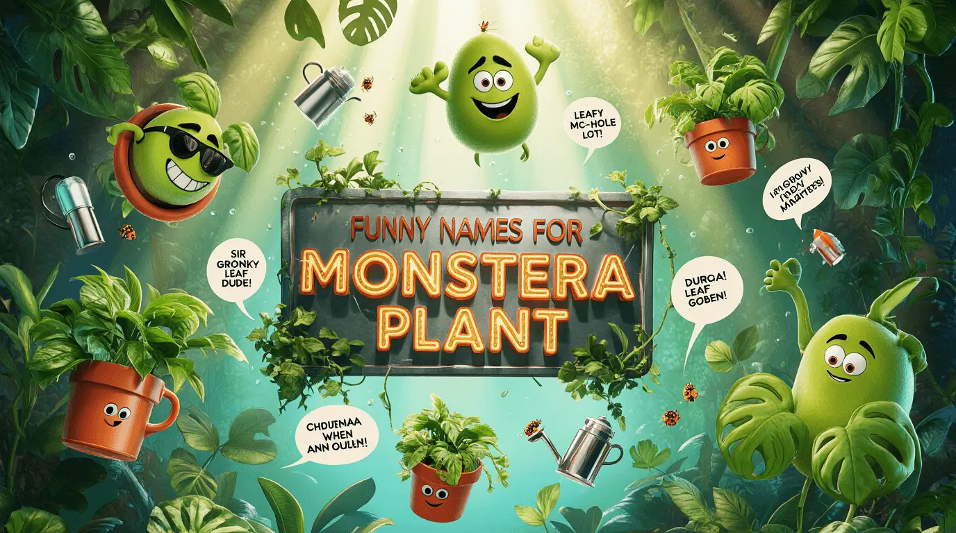 funny names for monstera plant
