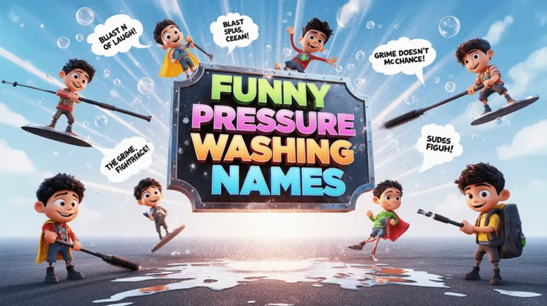 funny pressure washing names